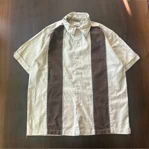 Lucky Havana Men’s Short Sleeve Linen Blend Button-Down Shirt